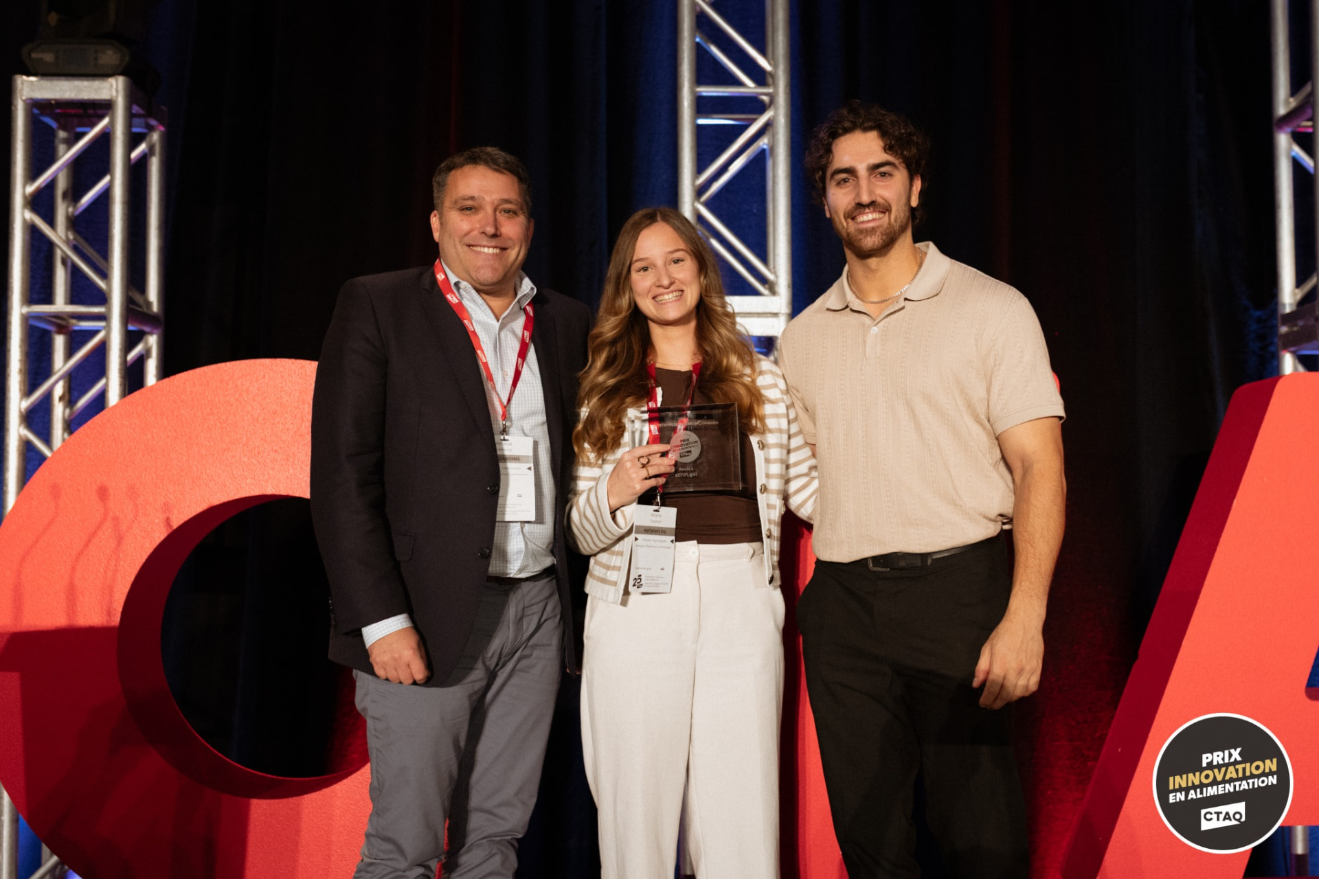 Kefiplant's team at the CTAQ awards ceremony